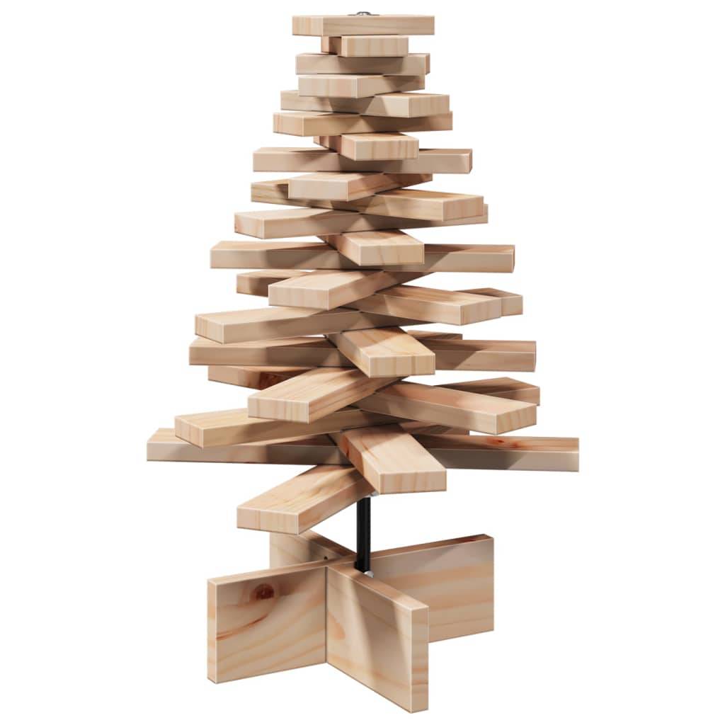 Maison Chic - Sapin de Noël | Arbre de Noël en bois pour décoration 60 cm bois massif de pin Maison Chic - Image 5
