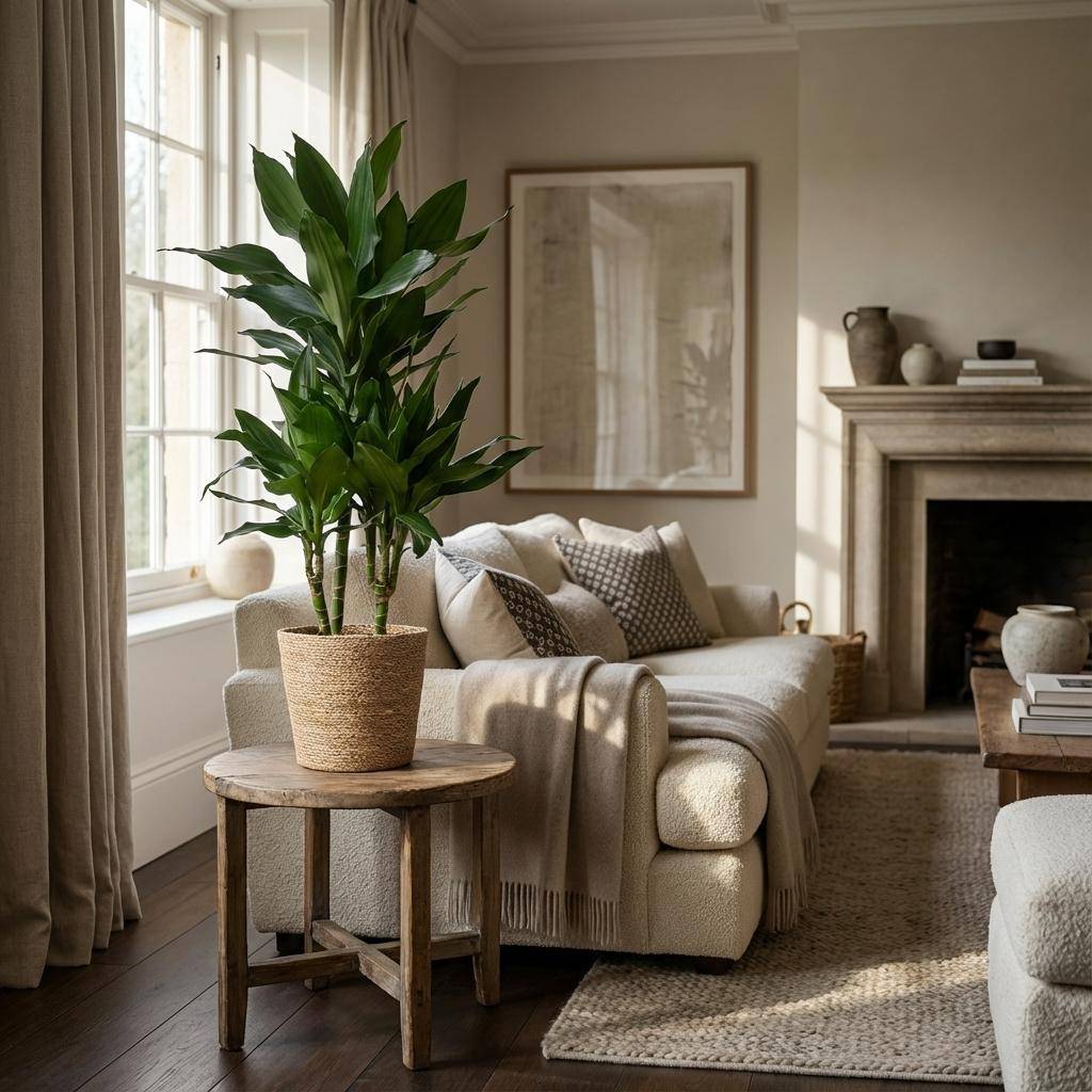 Dracaena Janet Lindt - Pot de 21cm - Hauteur 95cm - Panier - Plantes d'intérieur - Image 2