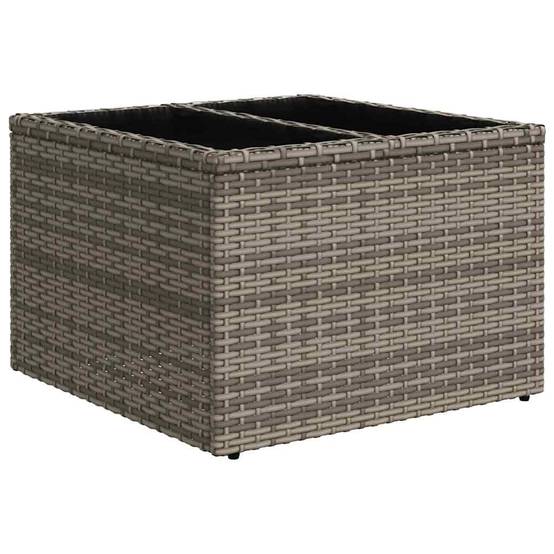 ComfortXL - Petit Salon de Jardin Polyrotin Modulable 5 Places 6 Pièces pour Balcon Terrasse Gris – ComfortXL Outdoor Living - Image 6
