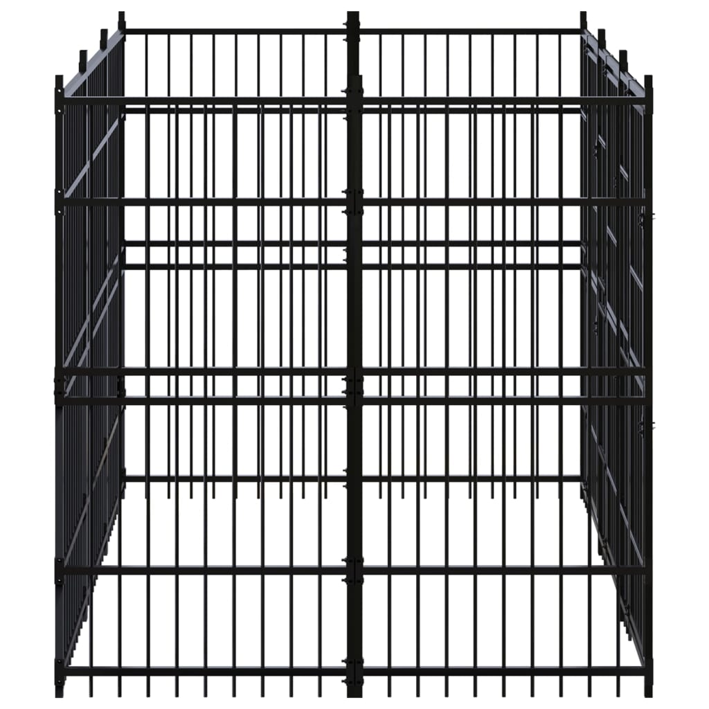 Vidaxl - Chenil d'extérieur pour chiens Acier 5,53 m² vidaXL 3097957 - Image 3
