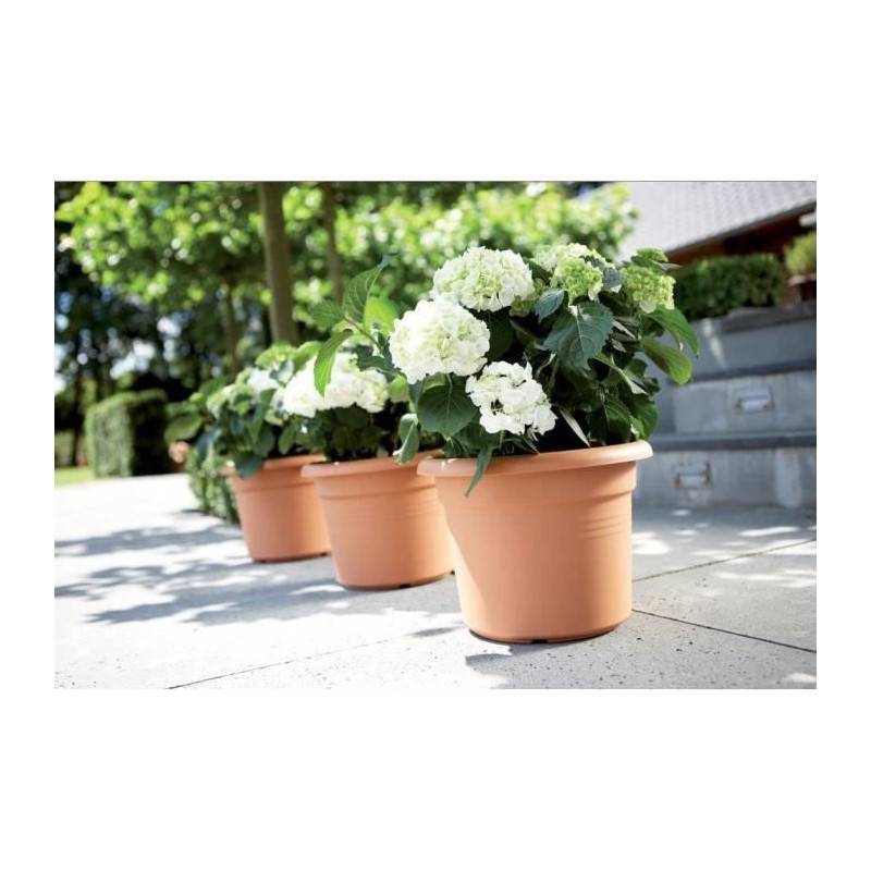 Elho - Pot De Fleurs Rond Vibes - Plastique - ø30 - Rose Poudré - Image 5