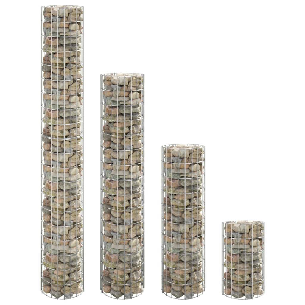 Vidaxl - Lits surélevés à gabion circulaires 4 pcs Ø30x50/100/150/200 cm vidaXL 152023 - Image 1