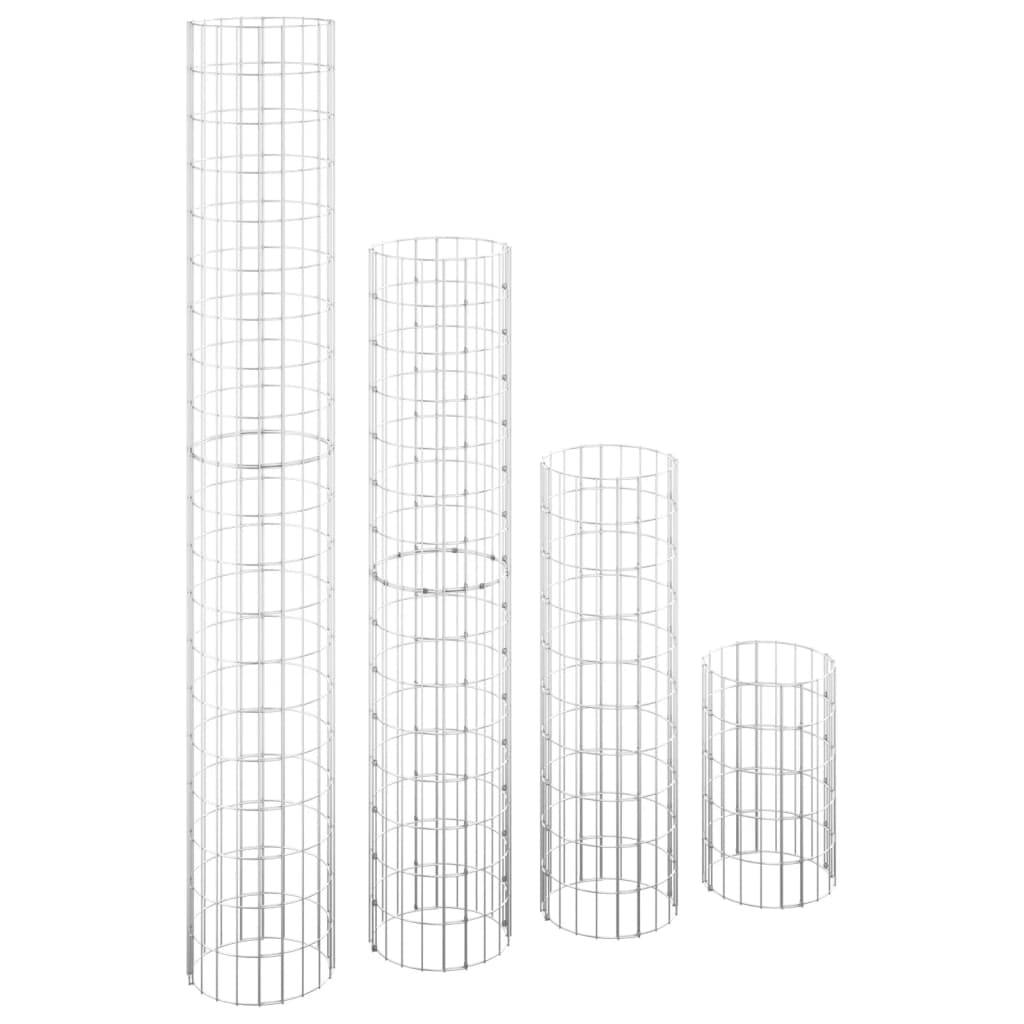 Vidaxl - Lits surélevés à gabion circulaires 4 pcs Ø30x50/100/150/200 cm vidaXL 152023 - Image 2