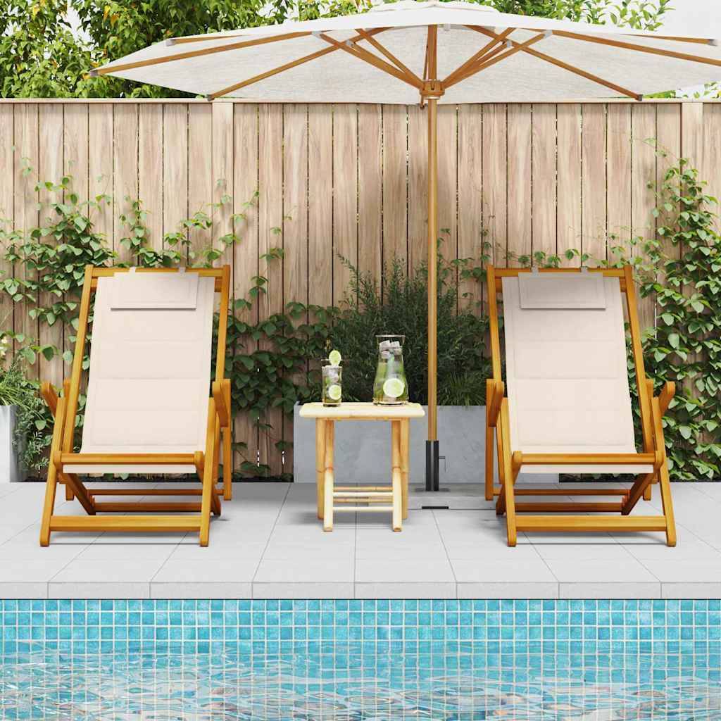 Prolenta Premium - Chaise bois composite Prolenta Naturel 61.5 X 123 X 82 cm 1-personnes - P95085N - Image 1