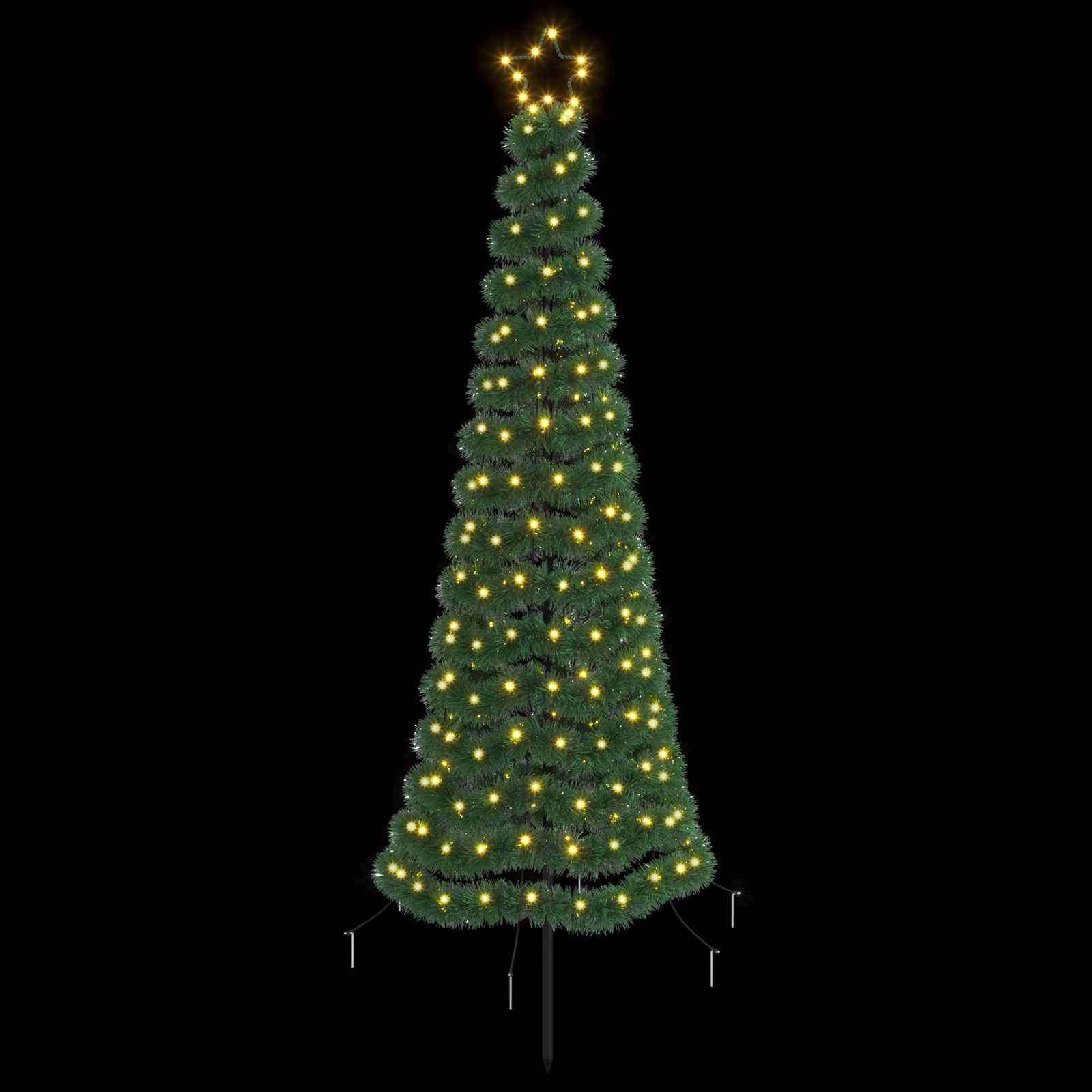 Vidaxl - Sapin de Noël en guirlande LED avec piquet EKENAS 180 cm vidaXL 42056545 - Image 4