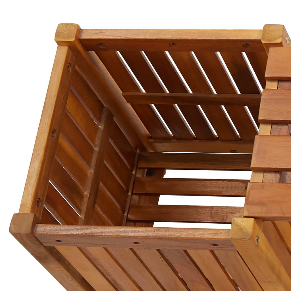 Maison Chic - Banc de jardin - Banc d'extérieur - Banquette avec 2 jardinières 150x30x40 cm Bois d'acacia - Image 4