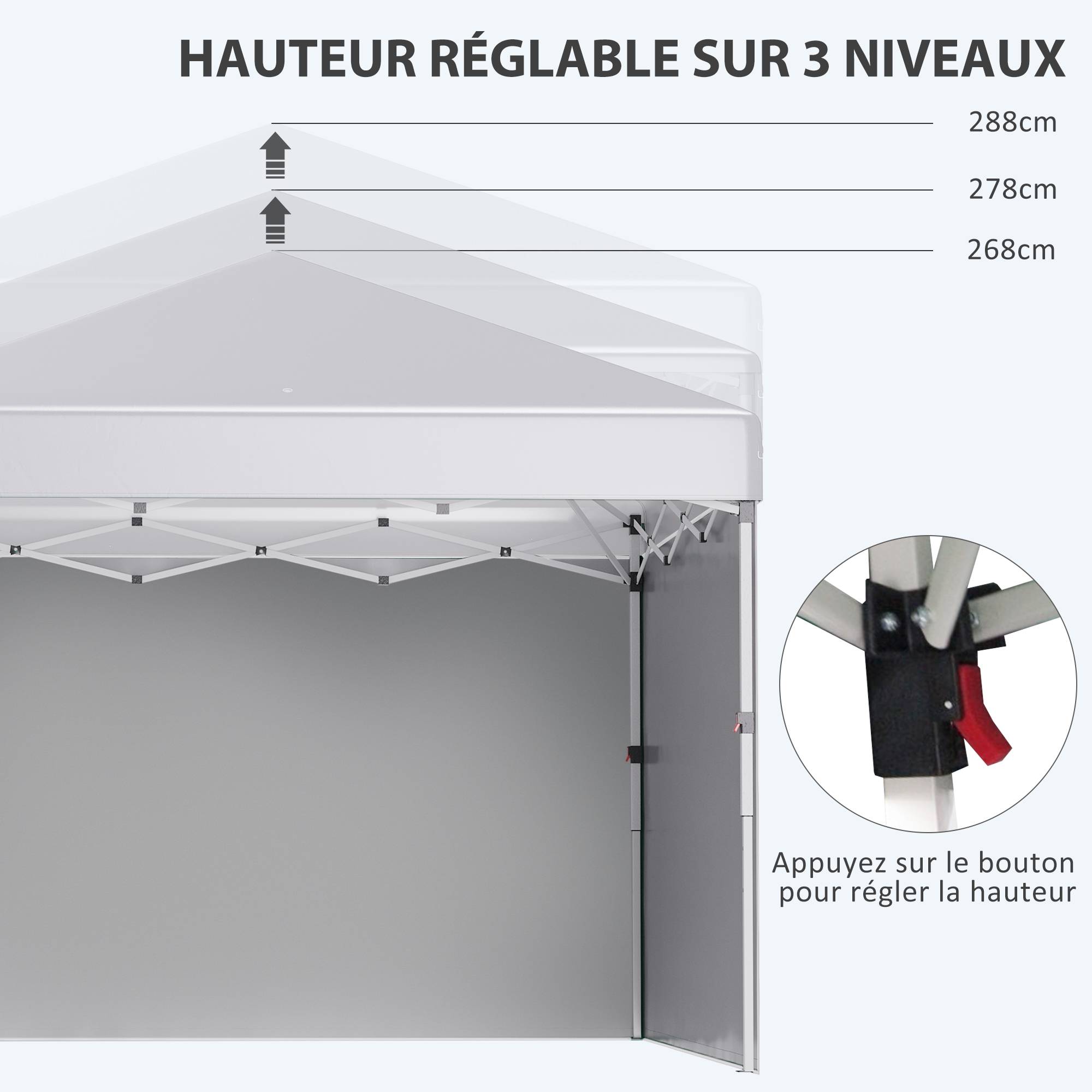 Bain de Soleil transat Pliable Dossier inclinable Multi-Positions - 189x58x30cm Acier Gris fr42 - Image 7