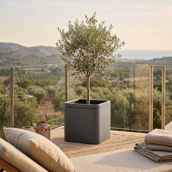 Pot INFINITY SQUARE 60x60cm anthracite - Image 2