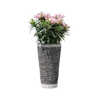 Jardinière en pierre ardoise conique 80 cm