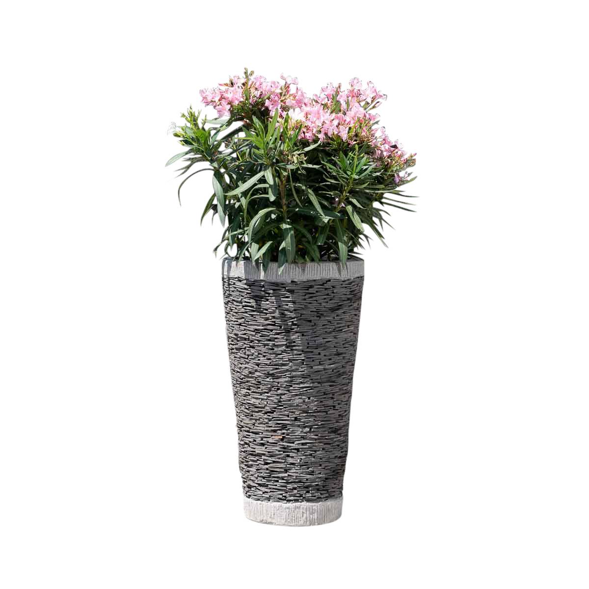 Jardinière en pierre ardoise conique 80 cm