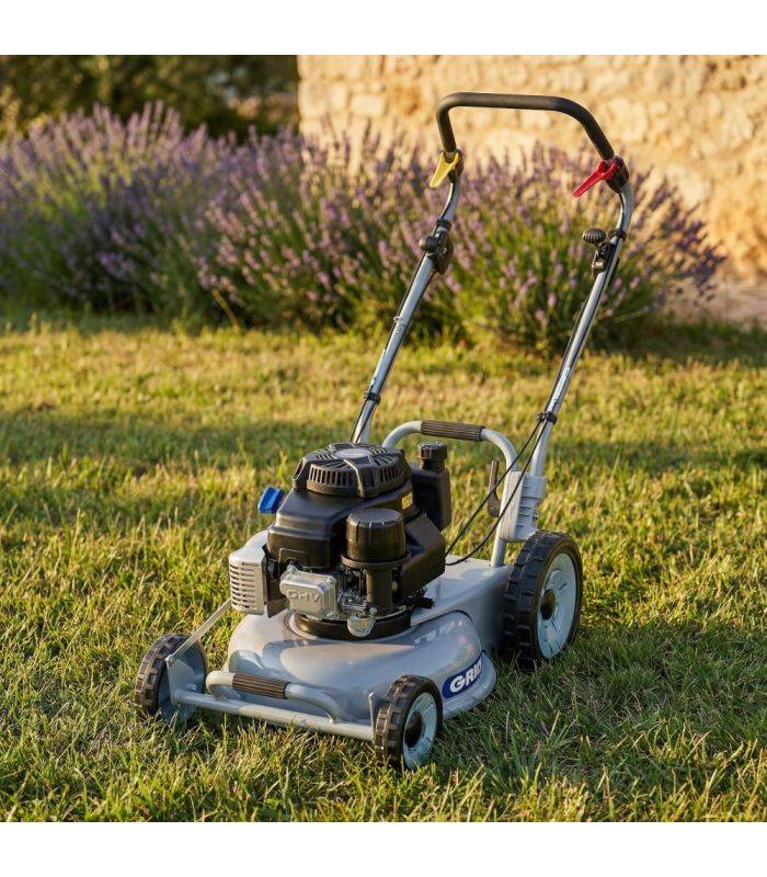 Grin - Tondeuse à gazon professionnelle mulching 46cm, tractée, moteur Kawasaki 179cm³ - GRIN PM46A-KW - Image 5