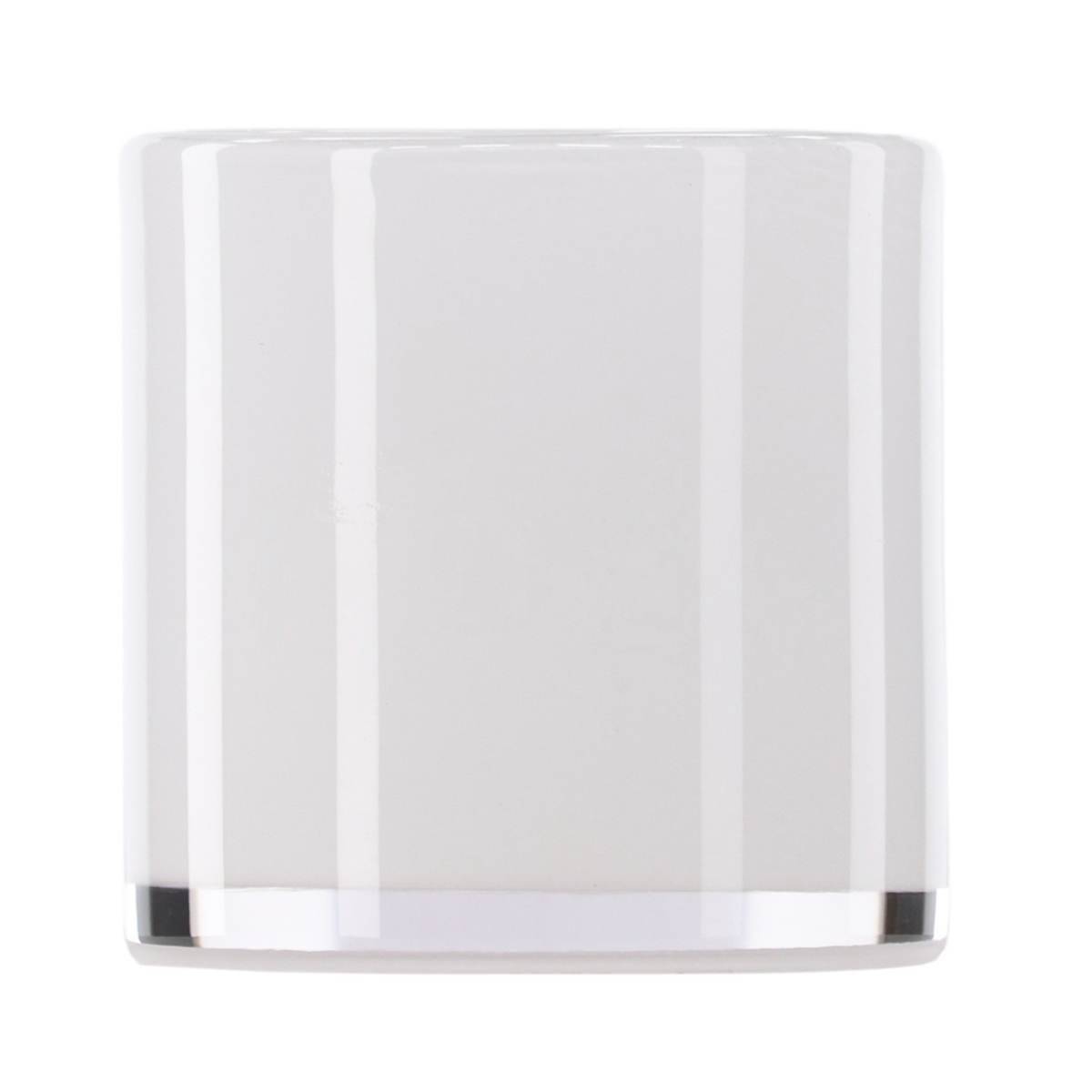 Photophore Déco "Gloria" 10cm Blanc - Image 1