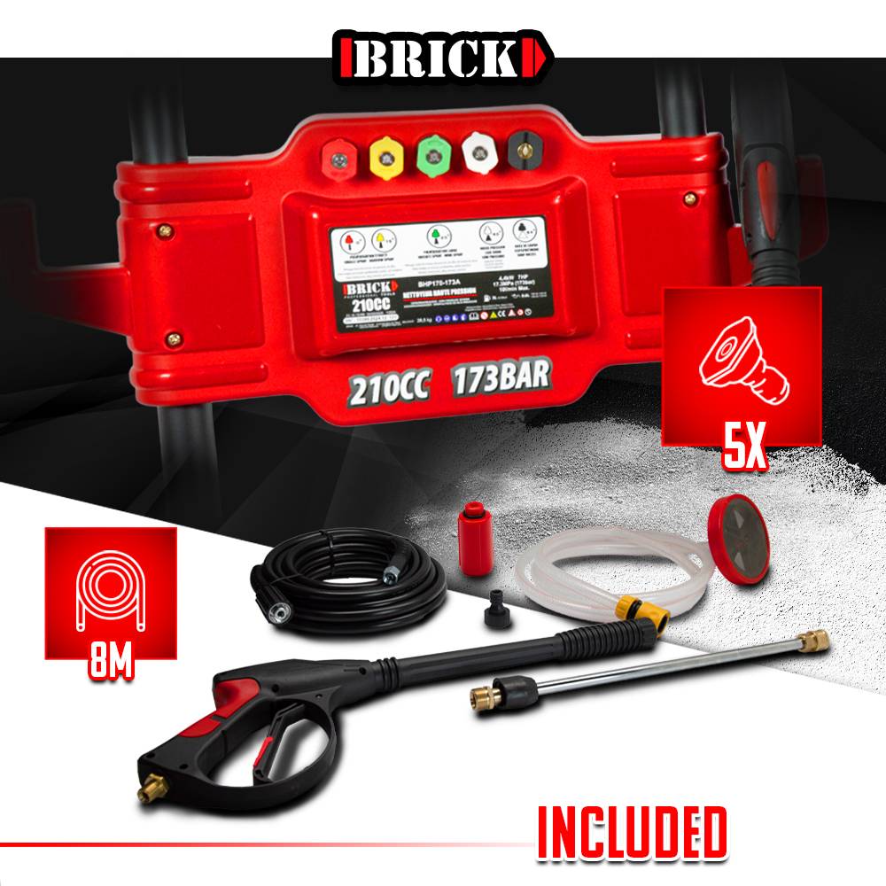 Brick - Nettoyeur haute pression thermique 173 bars max - 210CC - Brick - Image 4