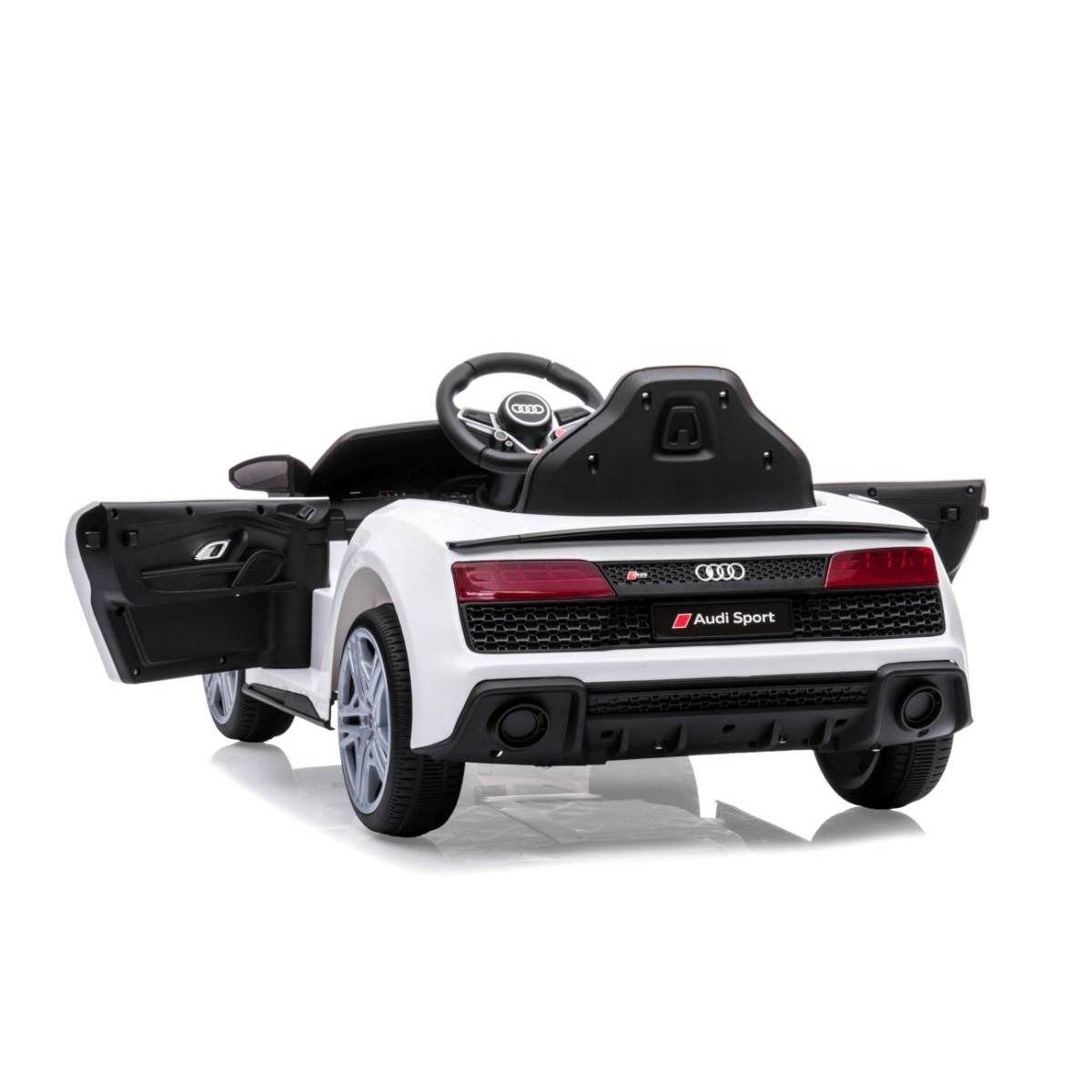 Audi R8 Spyder Électrique Blanc - Mini Réplique de Luxe - Image 4