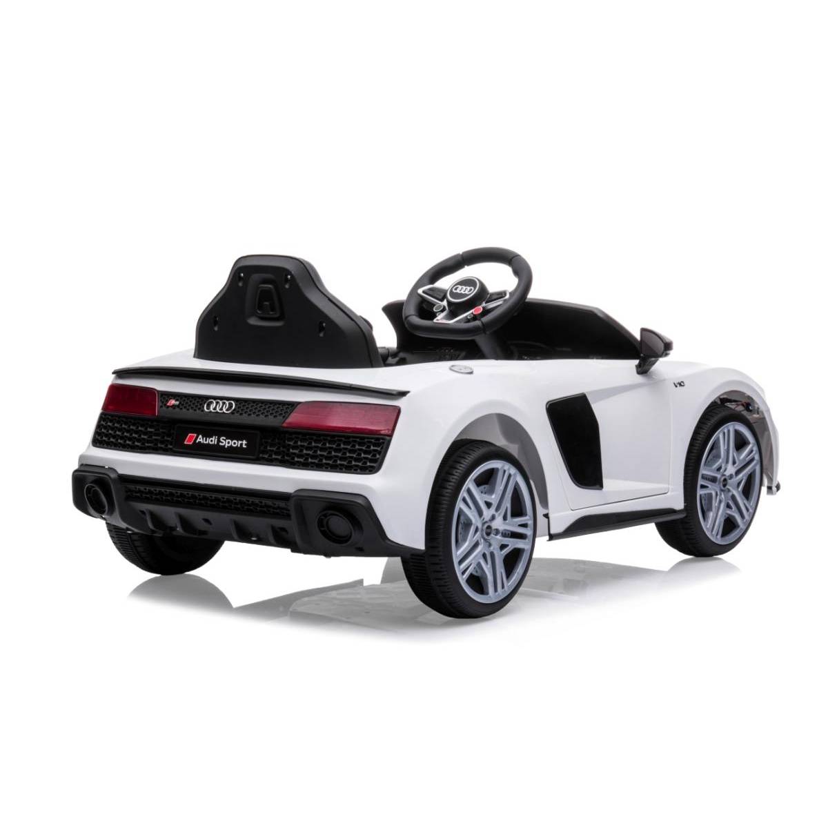 Audi R8 Spyder Électrique Blanc - Mini Réplique de Luxe - Image 2