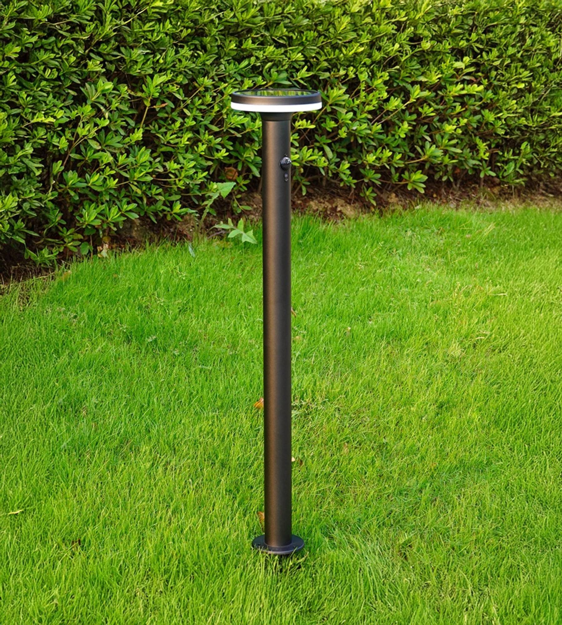 Borne extérieure solaire LIVING avec détecteur de mouvements 85cm Noir - Image 2