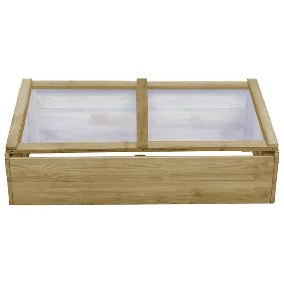 PANGIVO - Serres de jardin 2 pièces bois de pin naturel 100 x 50 x 35 cm - PANGIVO - Image 4