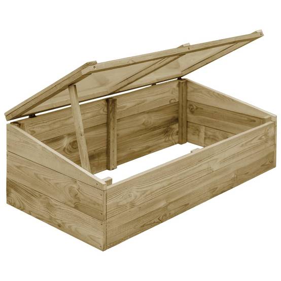 PANGIVO - Serres de jardin 2 pièces bois de pin naturel 100 x 50 x 35 cm - PANGIVO - Image 3