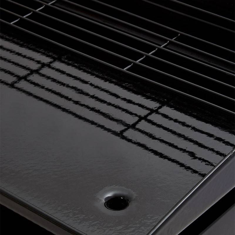 Brasero - Plancha au gaz BRASERO Silvia II G - 3 brûleurs - 64 x 34 cm - Acier, Noir - Image 3