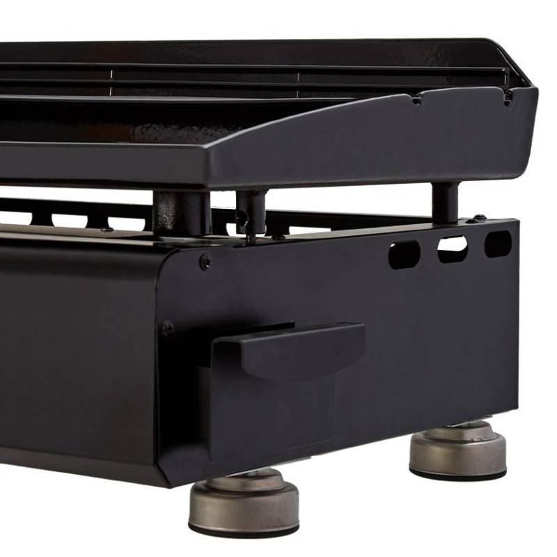 Brasero - Plancha au gaz BRASERO Silvia II G - 3 brûleurs - 64 x 34 cm - Acier, Noir - Image 5