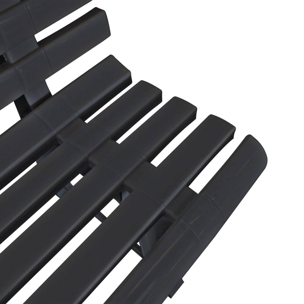 PANGIVO - Banc de jardin plastique anthracite 145.5 x 49 x 74 cm - PANGIVO - Image 4