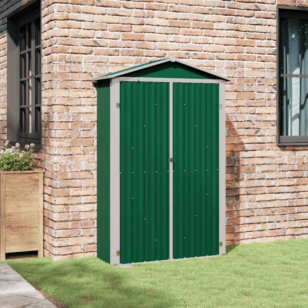 Vidaxl - Abri de jardin Vert 116x45x175 cm Acier galvanisé 0.5m² vidaXL 46301 - Image 4