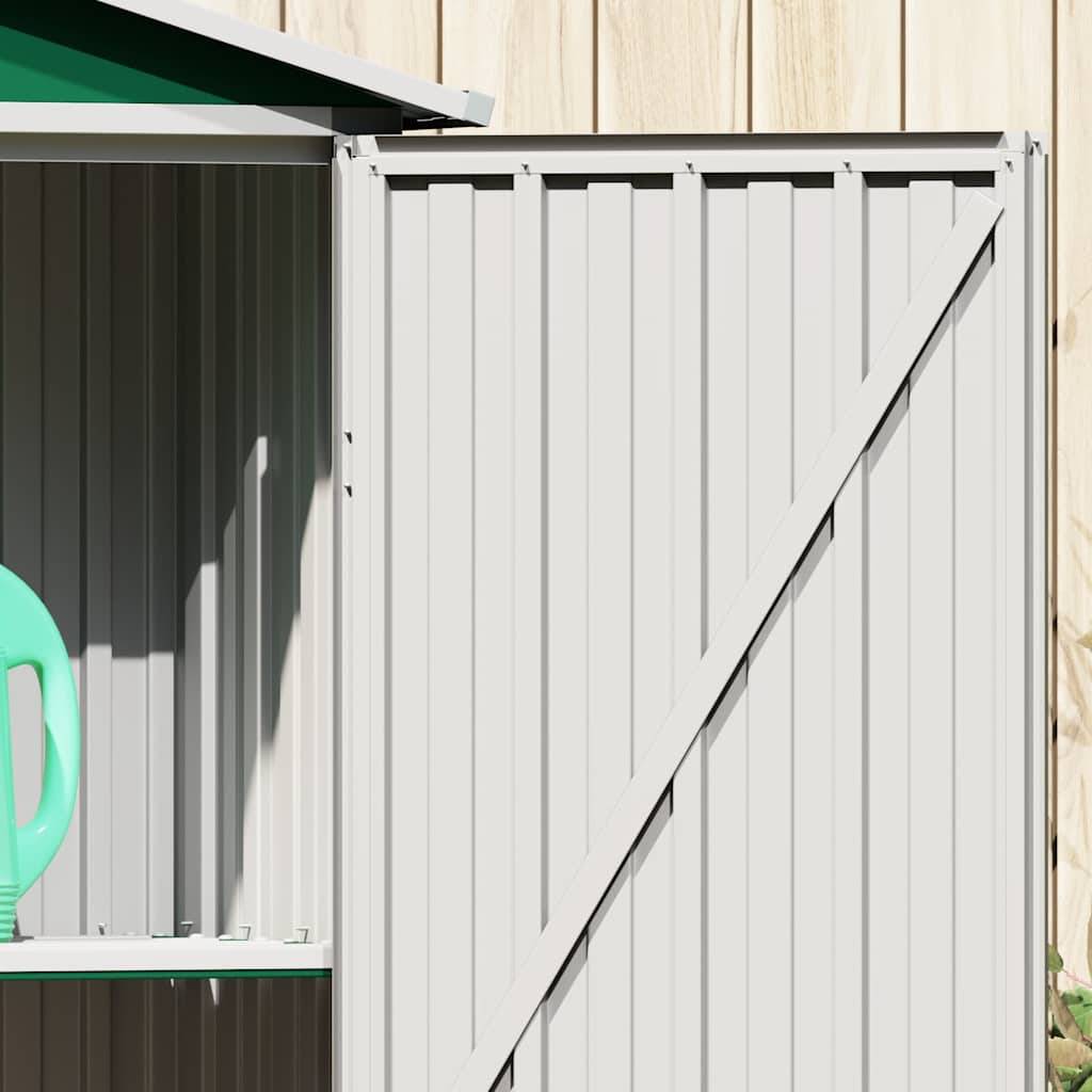 Vidaxl - Abri de jardin Vert 116x45x175 cm Acier galvanisé vidaXL 46301 - Image 5
