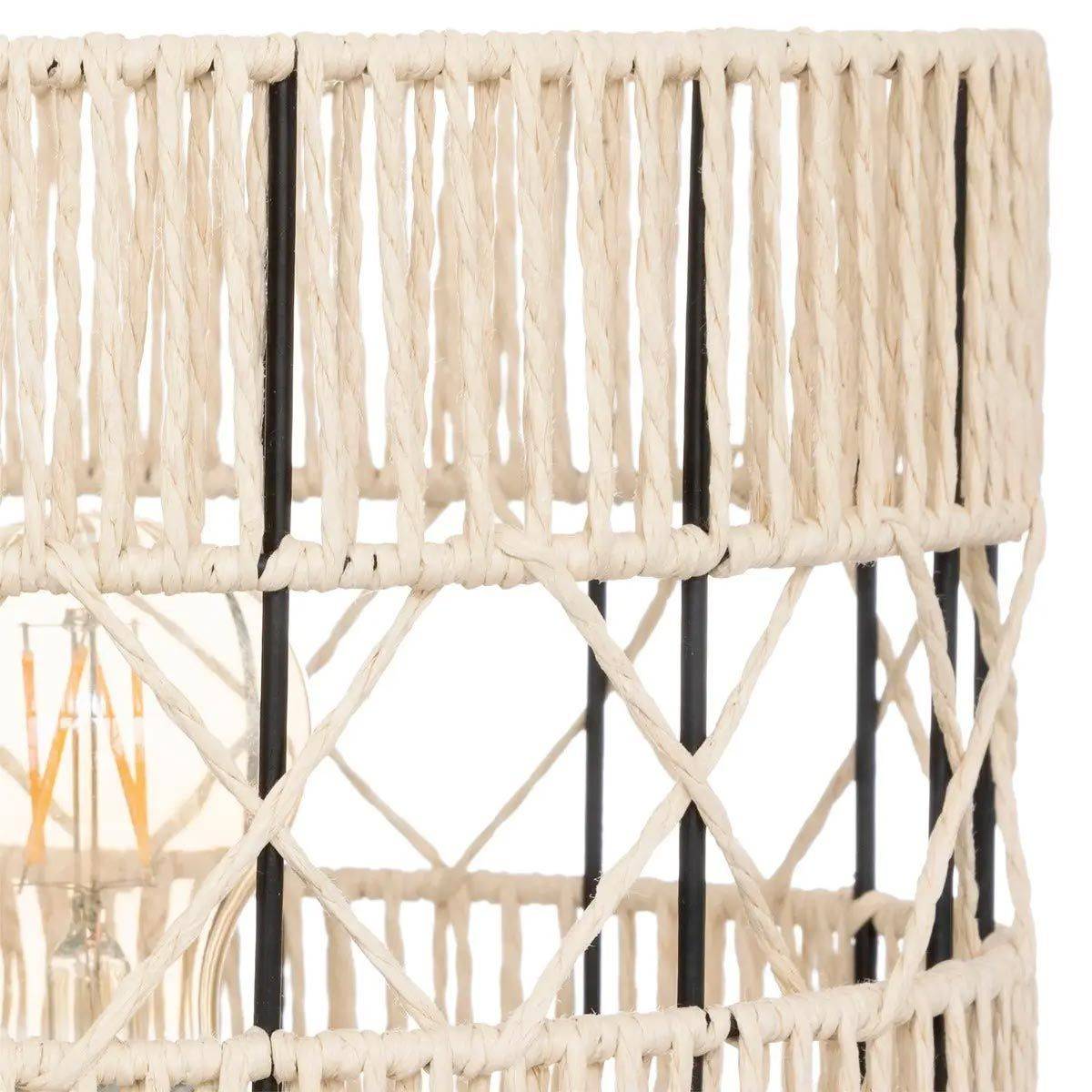 Atmosphera - Lampe à Poser Design "Cosy" 47cm Noir & Beige - Image 3