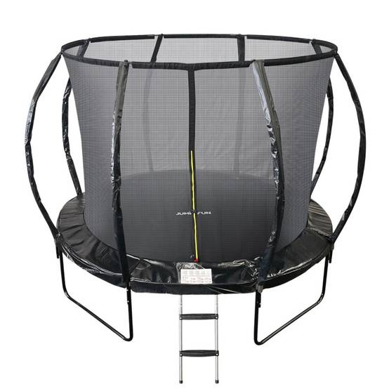 Trampoline 10Ft ø 305cm noire avec Echelle, Protection et Filet de sécurité JUMP4FUN - Image 1