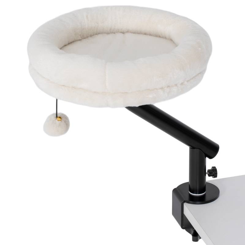Lit Chat Bureau Pivotant 360° Hamac Suspendu Réglable Doux Blanc Crème - ComfortXL Outdoor Living - Image 2