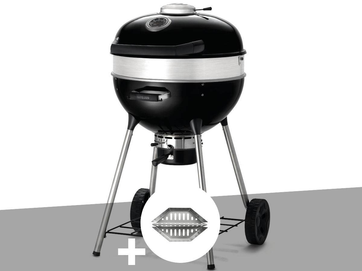 Napoleon - Barbecue à charbon Charcoal Kettle Pro 57 cm + Lot de 2 paniers à charbon - Napoleon - Image 1