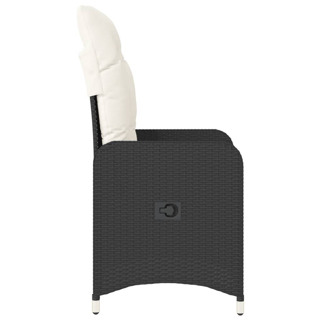 ComfortXL - Fauteuil de Jardin Inclinable Résine Tressée avec Coussin Dossier Réglable pour Balcon Noir – ComfortXL Outdoor Living - Image 5