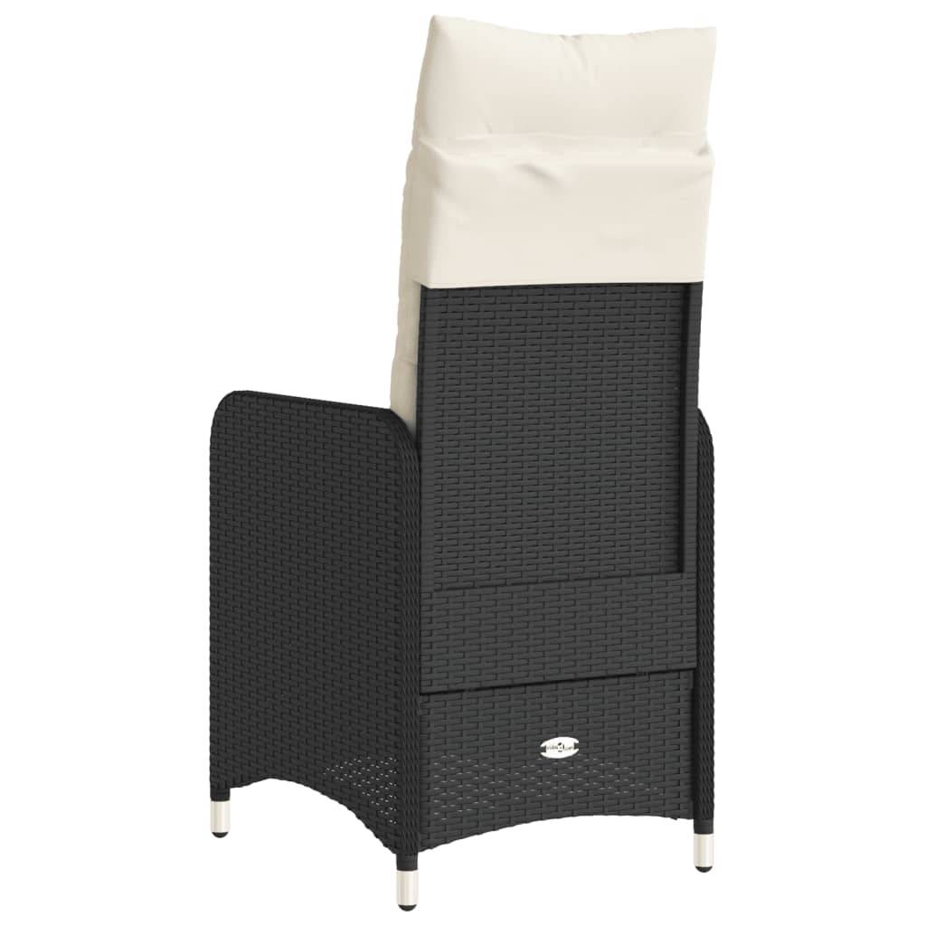 ComfortXL - Fauteuil de Jardin Inclinable Résine Tressée avec Coussin Dossier Réglable pour Balcon Noir – ComfortXL Outdoor Living - Image 6
