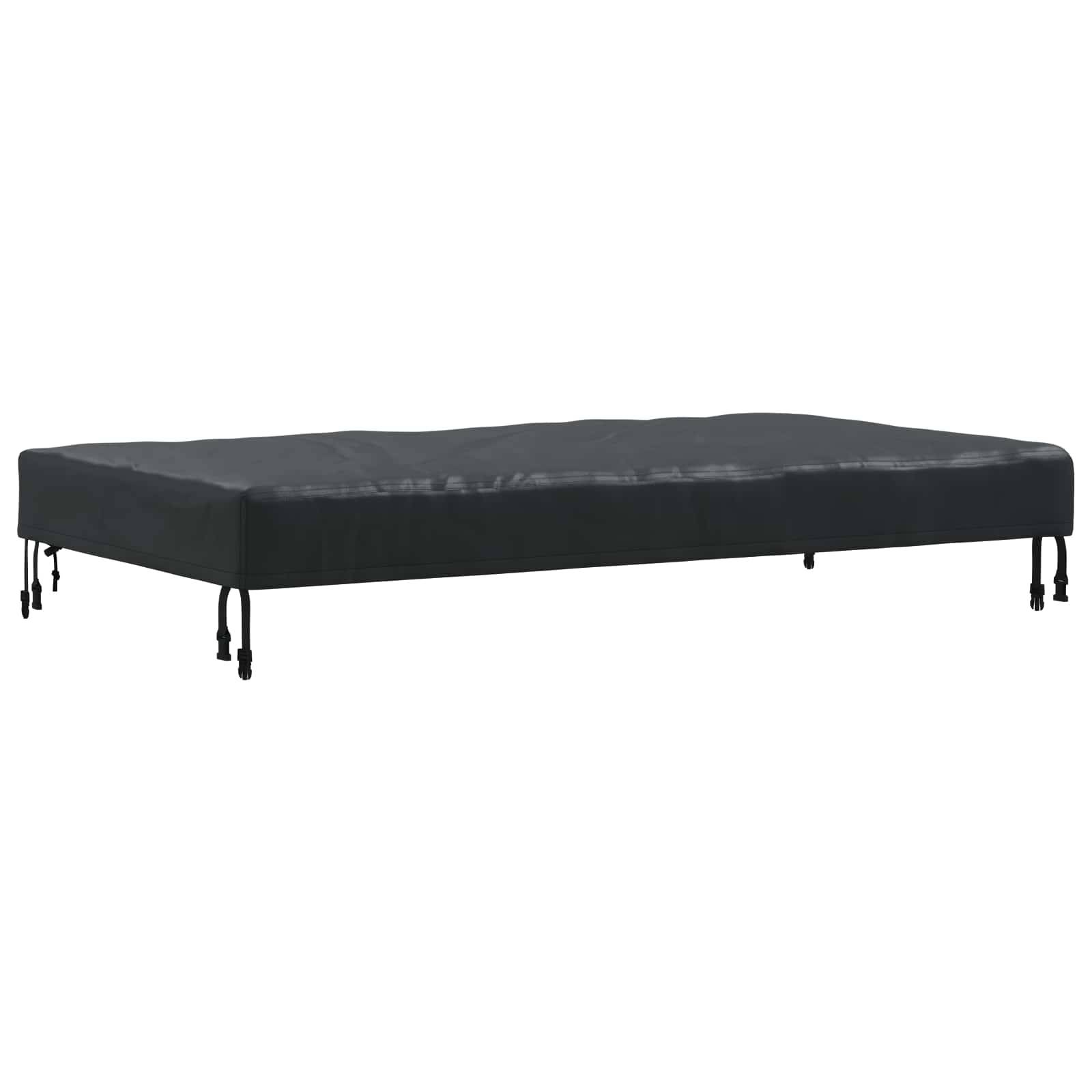 Housse de table tissu noir 122 x 72 x 15 cm, Poids:0.43kg - PANGIVO - Image 2