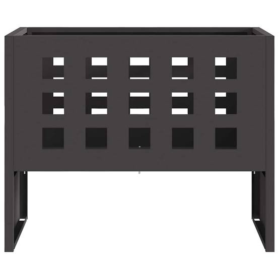 Foyer extérieur portable en acier design ouvert pour jardin et camping Noir – ComfortXL Outdoor Living - Image 6