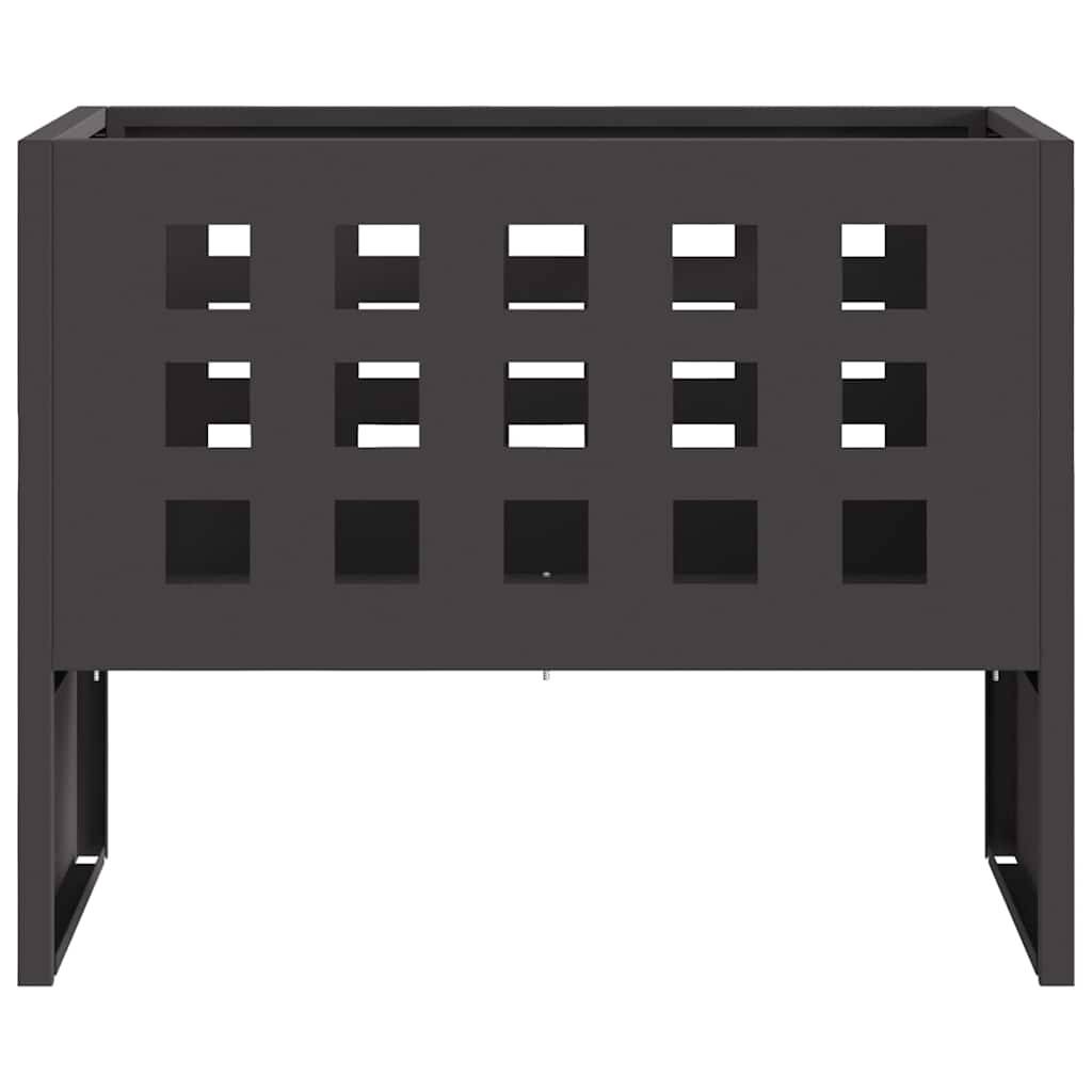 Foyer extérieur portable en acier design ouvert pour jardin et camping Noir – ComfortXL Outdoor Living - Image 6
