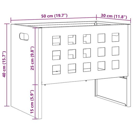 Foyer extérieur portable en acier design ouvert pour jardin et camping Noir – ComfortXL Outdoor Living - Image 5