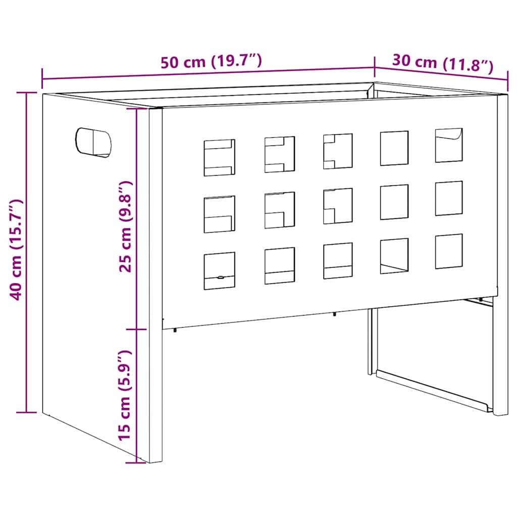 Foyer extérieur portable en acier design ouvert pour jardin et camping Noir – ComfortXL Outdoor Living - Image 5