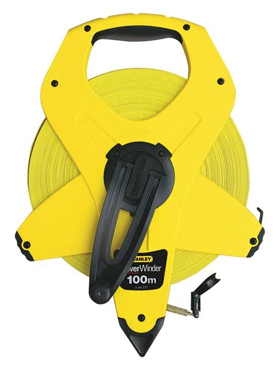 stanley - Mesure longue ruban 100mx12,7mm fibre de verre PowerWinder - STANLEY - 2-34-777