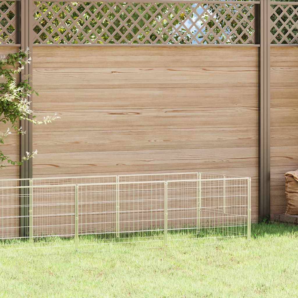 Vidaxl - Chenil Argenté 4 m² Acier vidaXL 3082102 - Image 1