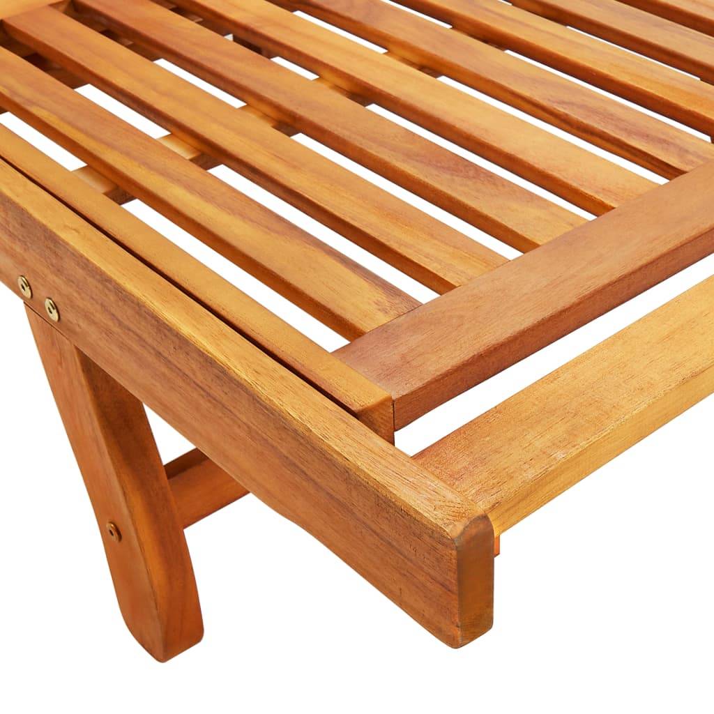 PANGIVO - Chaise longue bois d'acacia avec coussin gris 200 x 67 x 30/51/62/77/85 cm - PANGIVO - Image 6