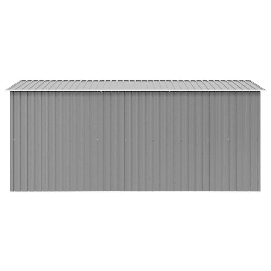 Vidaxl - Abri de jardin 257x392x181 cm Métal Gris 10.1m² vidaXL 143345 - Image 9