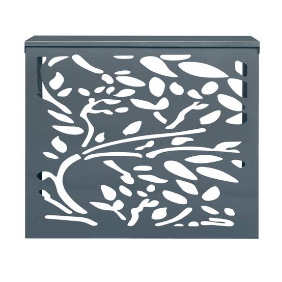 Cache climatiseur en métal gris anthracite LIS protection unité extérieur 95 x 50 x 80 cm - Image 3