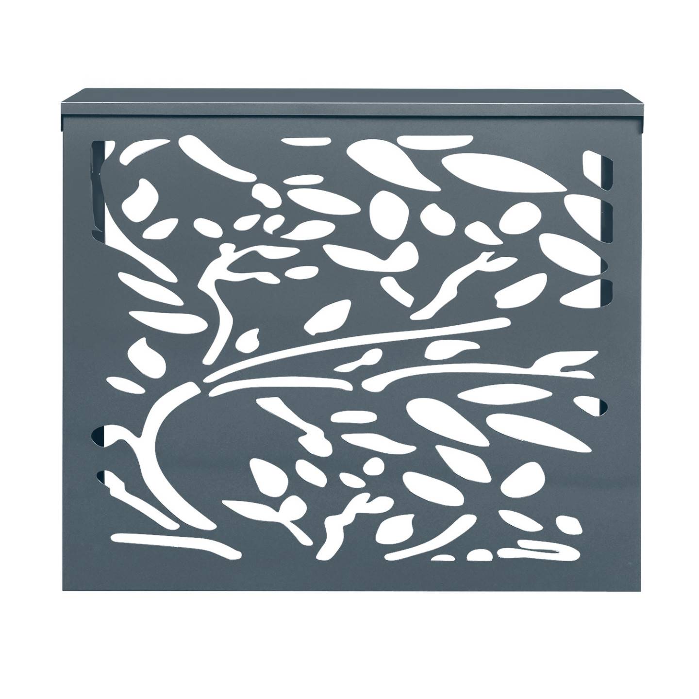 Cache climatiseur en métal gris anthracite LIS protection unité extérieur 95 x 50 x 80 cm - Image 3
