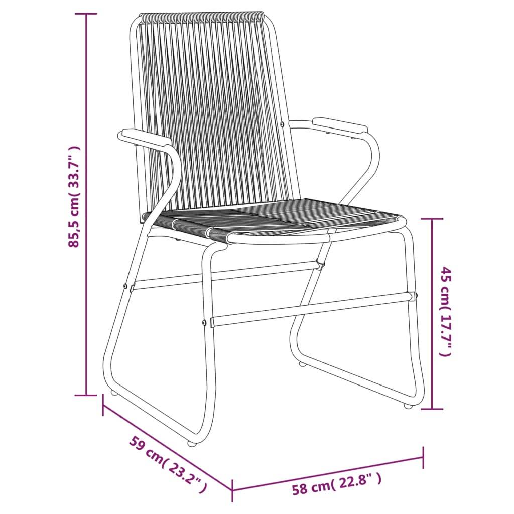 ComfortXL - Salon de Jardin 4P Rotin PVC Accoudoirs Bois pour Terrasse Noir – ComfortXL Outdoor Living - Image 3