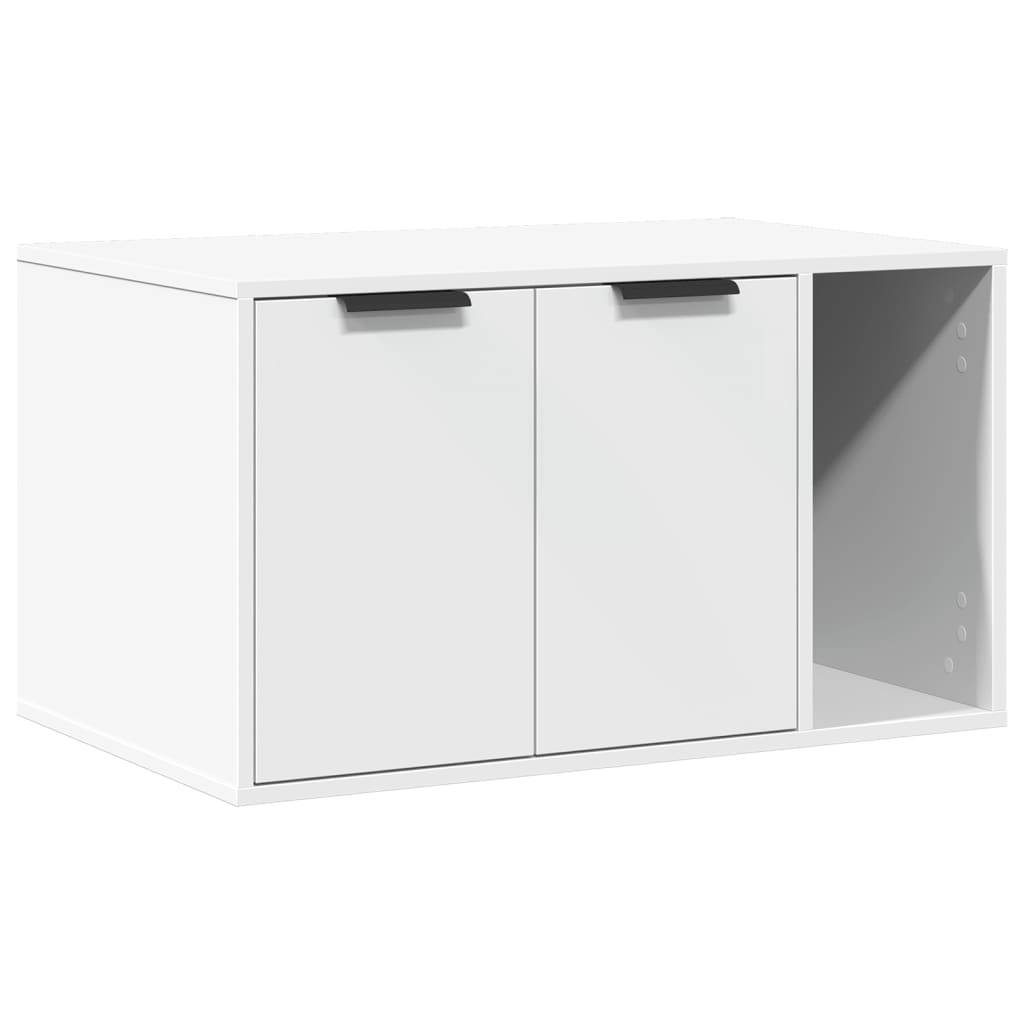 Vidaxl - Meuble de bac à litière pour chat blanc bois d'ingénierie vidaXL 857733 - Image 2