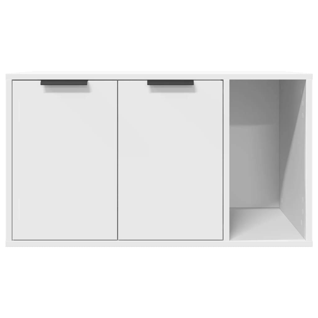 Vidaxl - Meuble de bac à litière pour chat blanc bois d'ingénierie vidaXL 857733 - Image 6