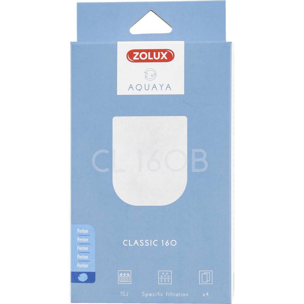 Zolux - Filtre perlon CL 160 B  x 4 . pour pompe classic 160. pour aquarium. - Image 1