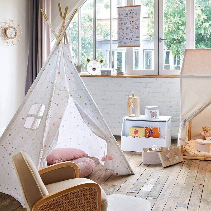 Tipi décoratif 160 cm pour enfant blanc Atmosphera - Image 2