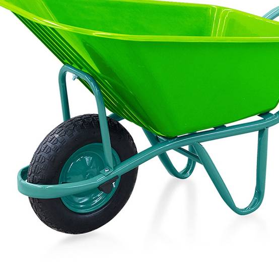 Vito - Brouette de jardin à roue gonflée 37cm Polyvalente avec cuve PVC 100Litres VITO - Image 3